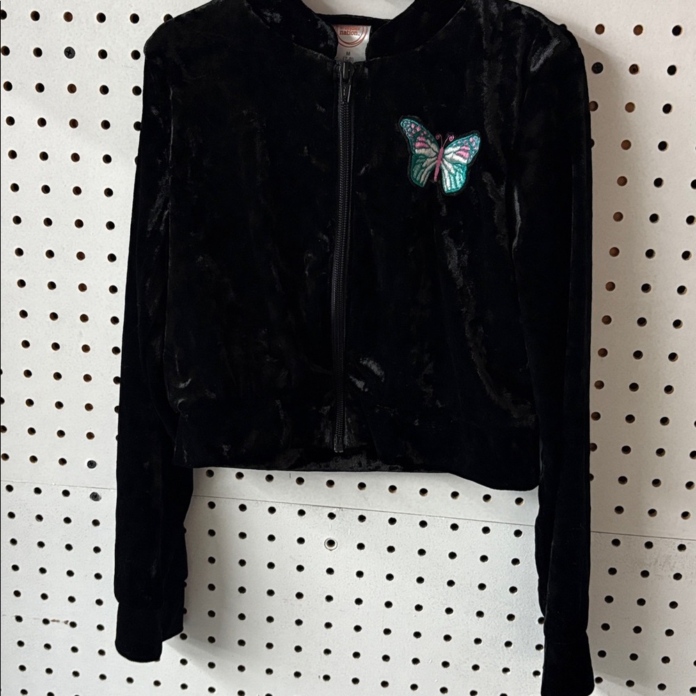 Black velour jacket